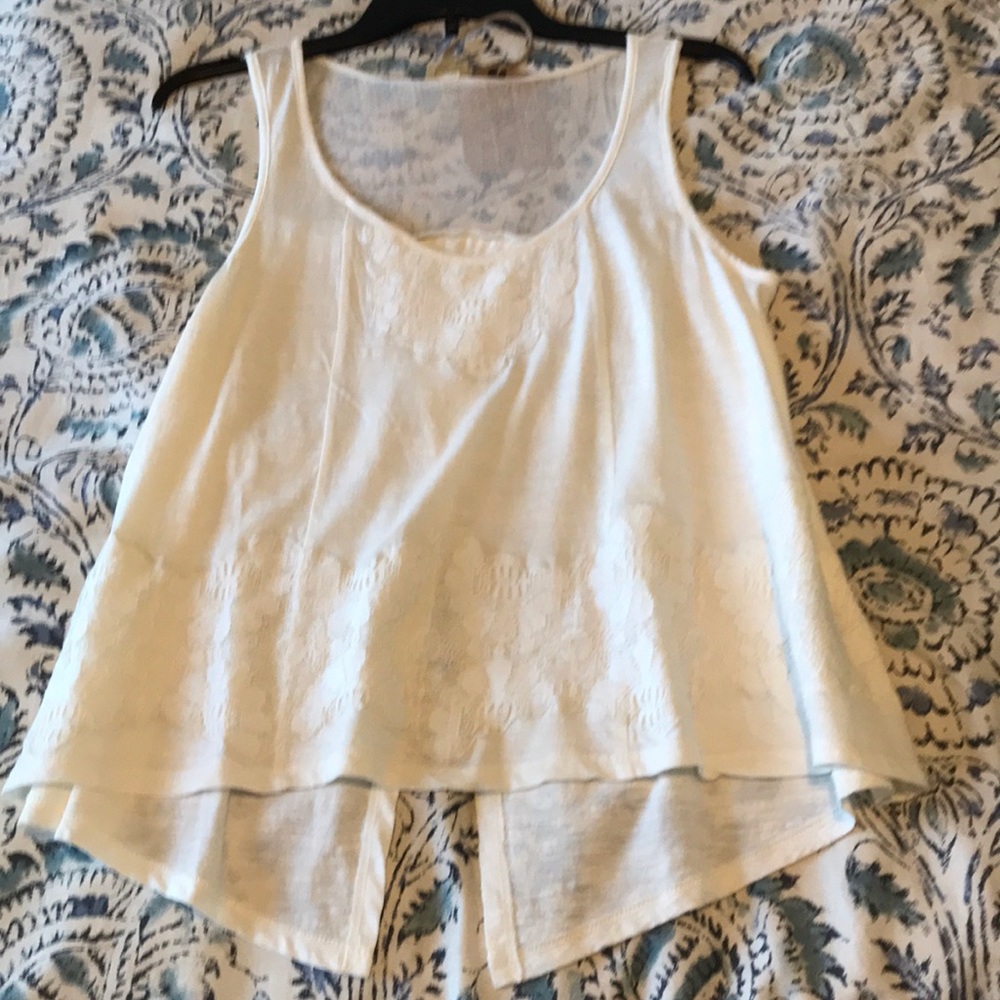 white tank top